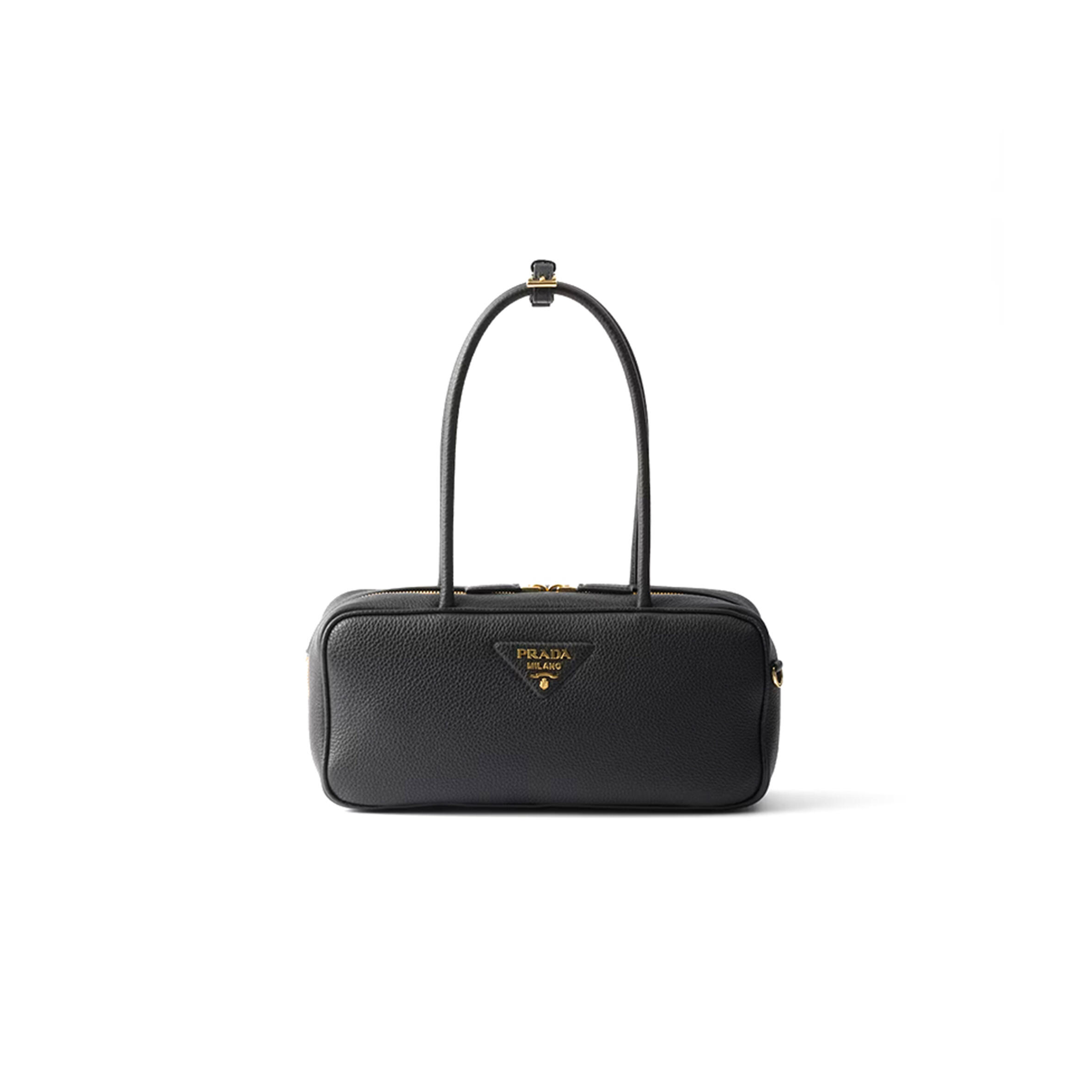 PRADA MEDIUM LEATHER TOP-HANDLE BAG 1BB126 (28*13*8cm)